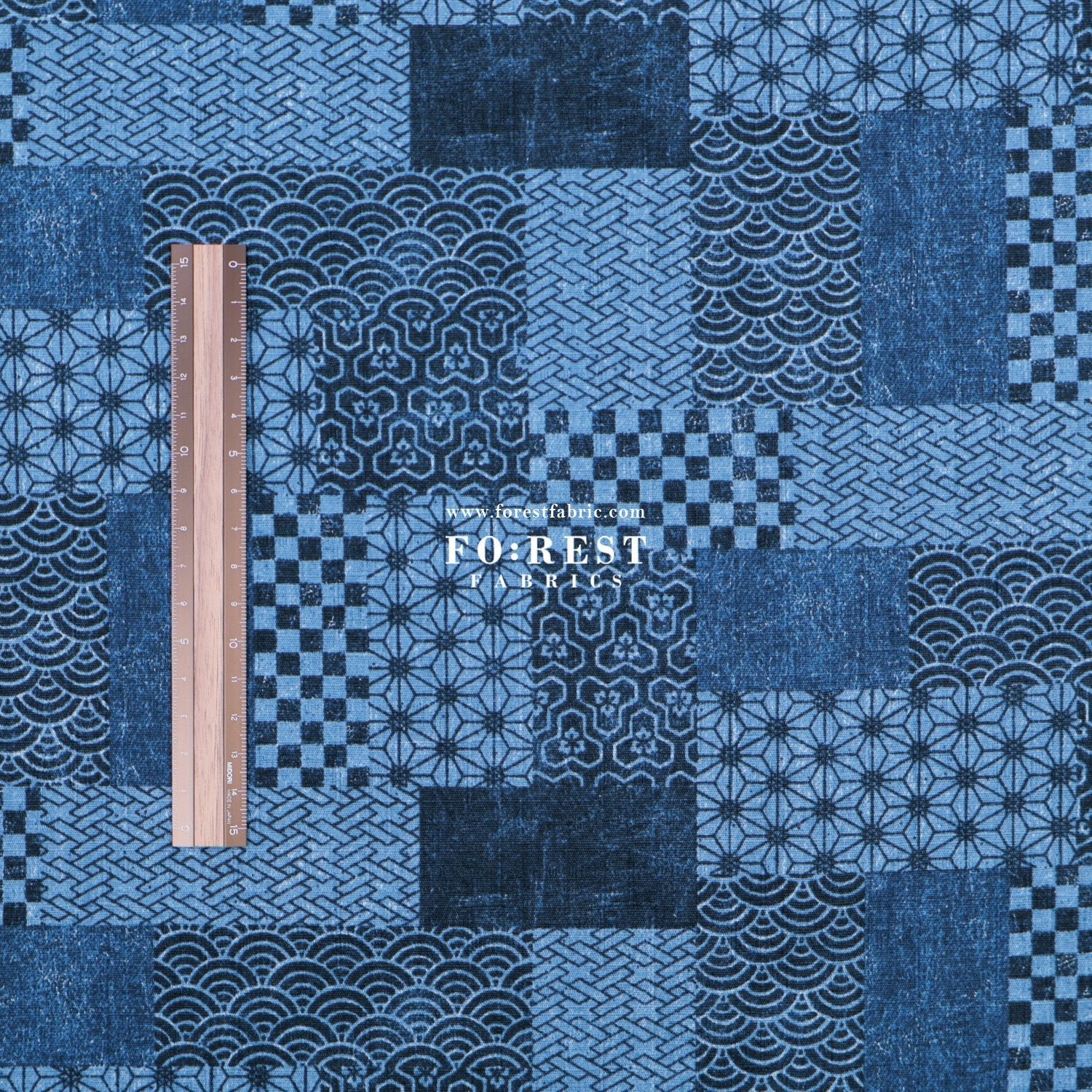 Dobby - Quilting style traditional Japanese fabric - FO:REST Fabric 布恩堂Liberty fabrictana lawnjapanese fabricykk zipper