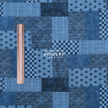 Dobby - Quilting style traditional Japanese fabric - FO:REST Fabric 布恩堂Liberty fabrictana lawnjapanese fabricykk zipper