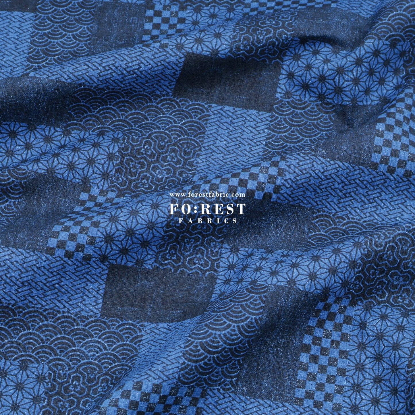 Dobby - Quilting style traditional Japanese fabric - FO:REST Fabric 布恩堂Liberty fabrictana lawnjapanese fabricykk zipper