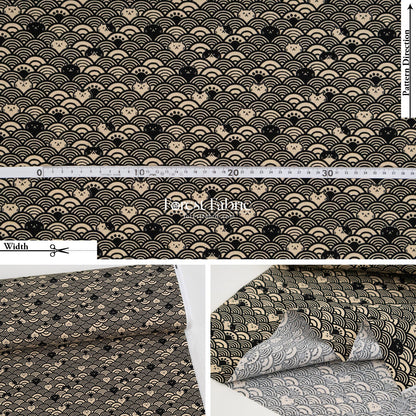 dobby - The Ocean of Whiskers fabric - FO:REST Fabric 布恩堂Liberty fabrictana lawnjapanese fabricykk zipper
