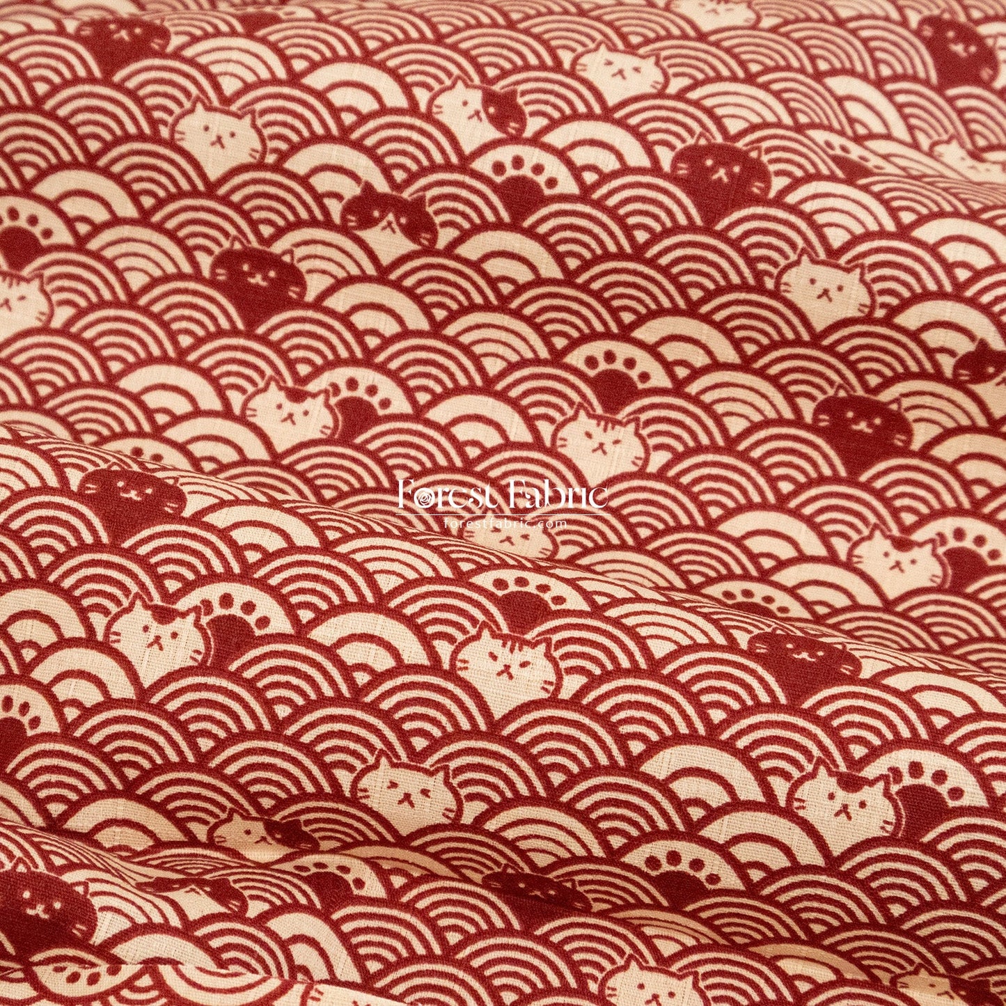 dobby - The Ocean of Whiskers fabric - FO:REST Fabric 布恩堂Liberty fabrictana lawnjapanese fabricykk zipper