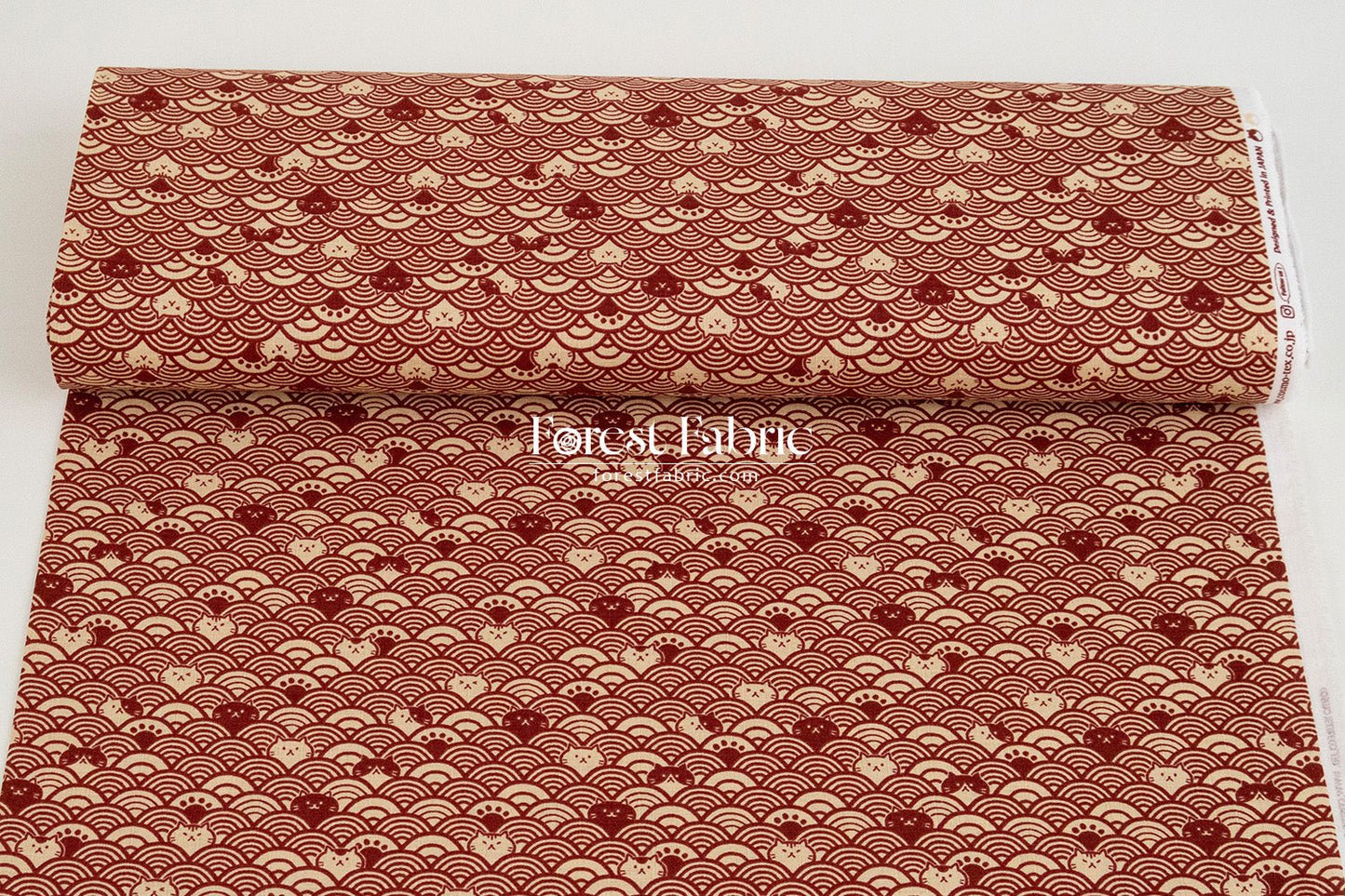 dobby - The Ocean of Whiskers fabric - FO:REST Fabric 布恩堂Liberty fabrictana lawnjapanese fabricykk zipper