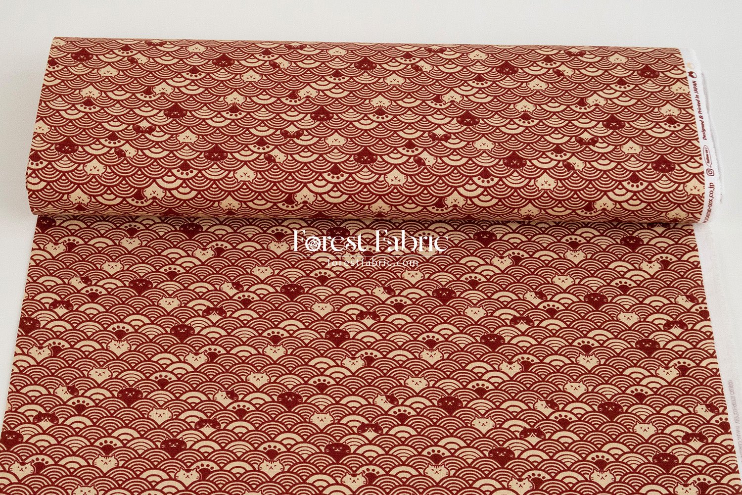 dobby - The Ocean of Whiskers fabric - FO:REST Fabric 布恩堂Liberty fabrictana lawnjapanese fabricykk zipper