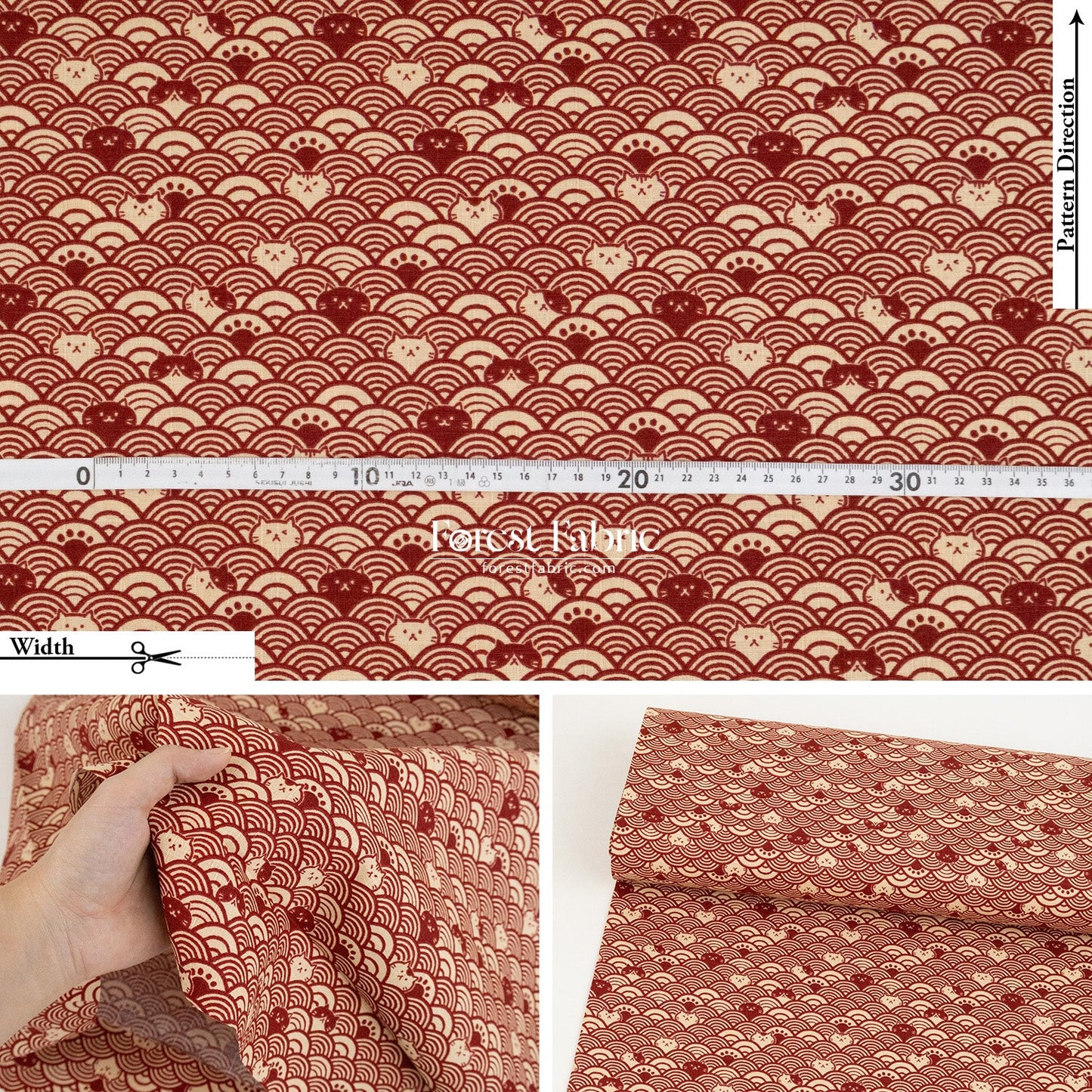 dobby - The Ocean of Whiskers fabric - FO:REST Fabric 布恩堂Liberty fabrictana lawnjapanese fabricykk zipper