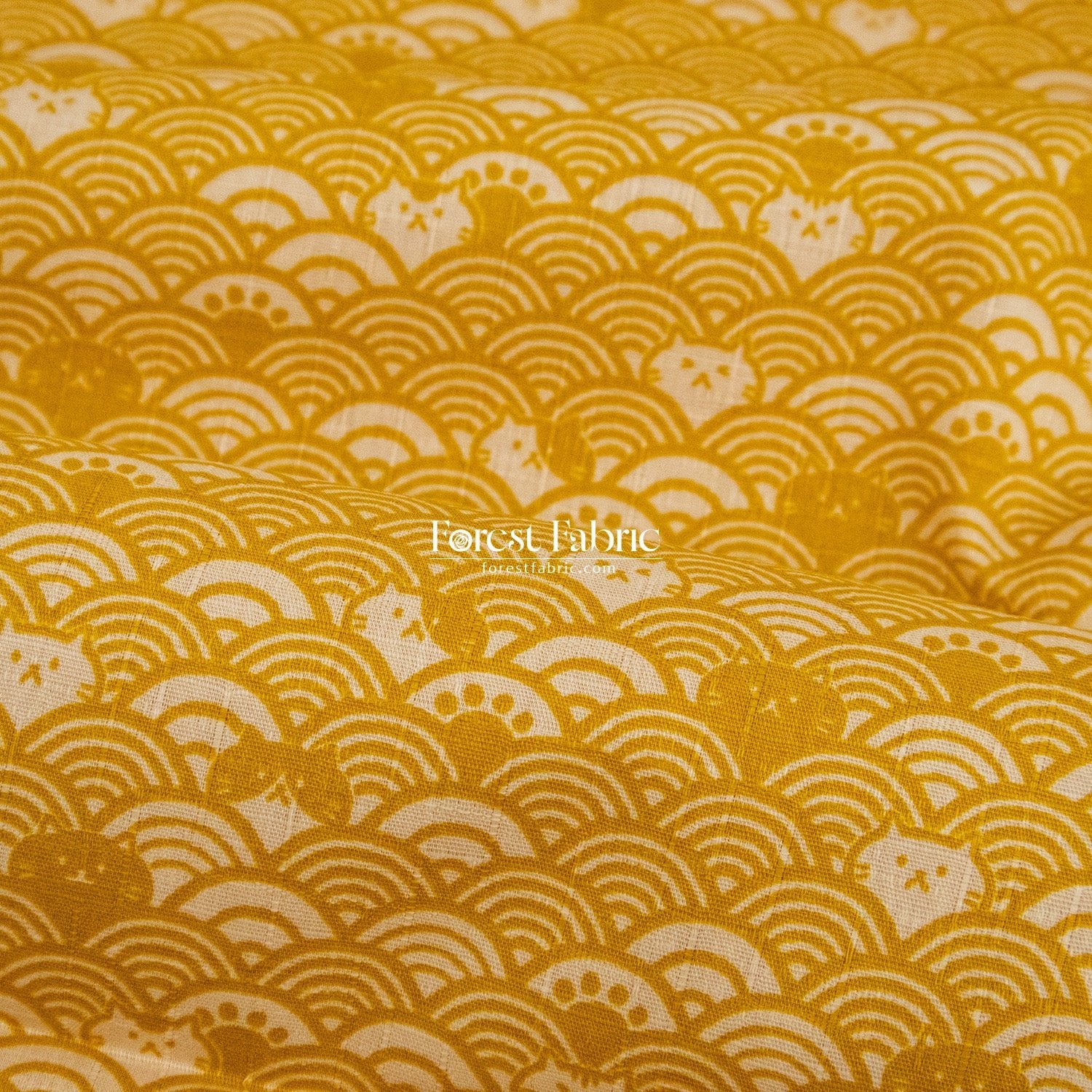 dobby - The Ocean of Whiskers fabric - FO:REST Fabric 布恩堂Liberty fabrictana lawnjapanese fabricykk zipper