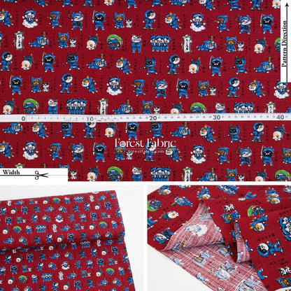 dobby - The Secret Ninja Cats fabric - FO:REST Fabric 布恩堂Liberty fabrictana lawnjapanese fabricykk zipper