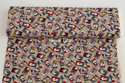 dobby - Whispers of the Card Cat fabric - FO:REST Fabric 布恩堂Liberty fabrictana lawnjapanese fabricykk zipper