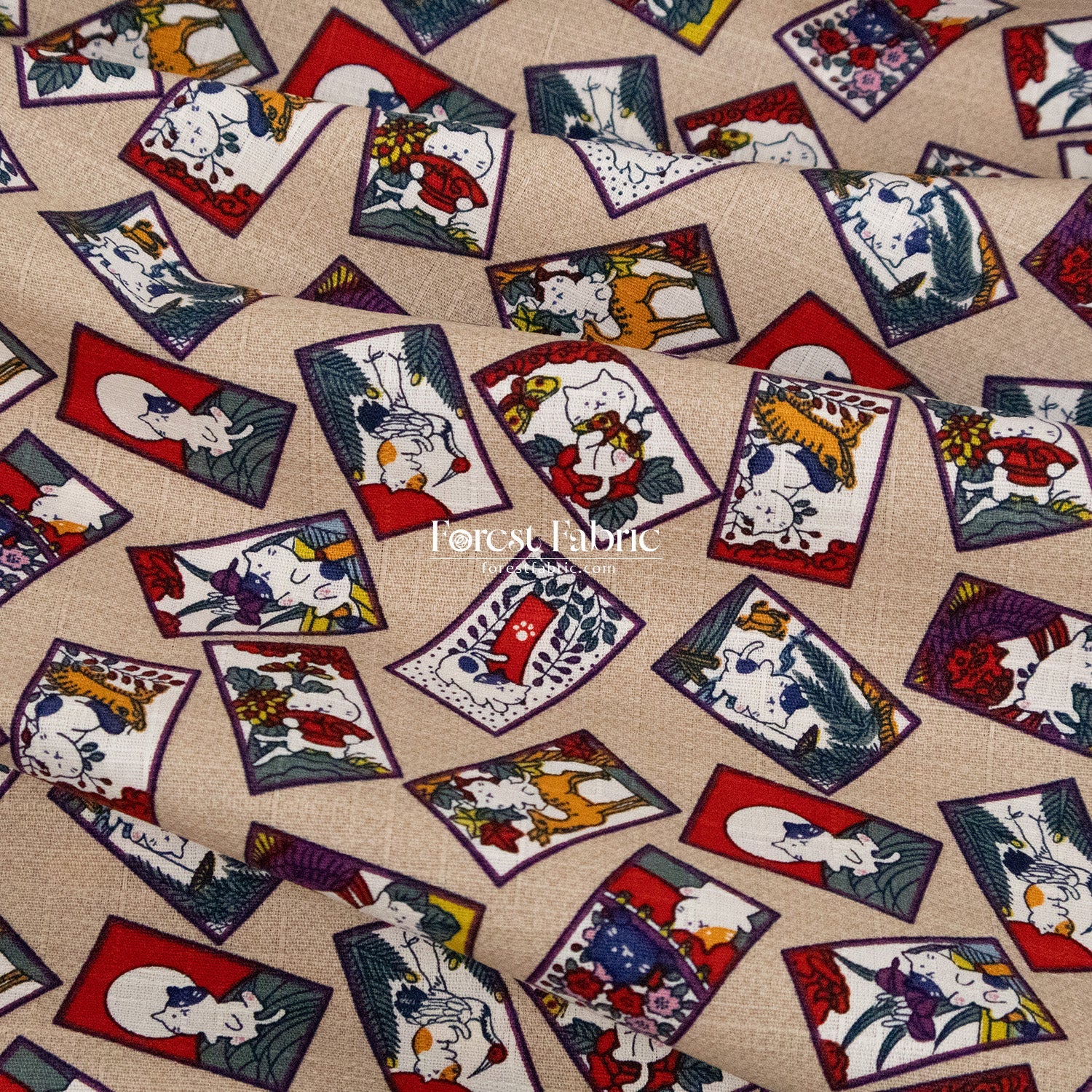 dobby - Whispers of the Card Cat fabric - FO:REST Fabric 布恩堂Liberty fabrictana lawnjapanese fabricykk zipper