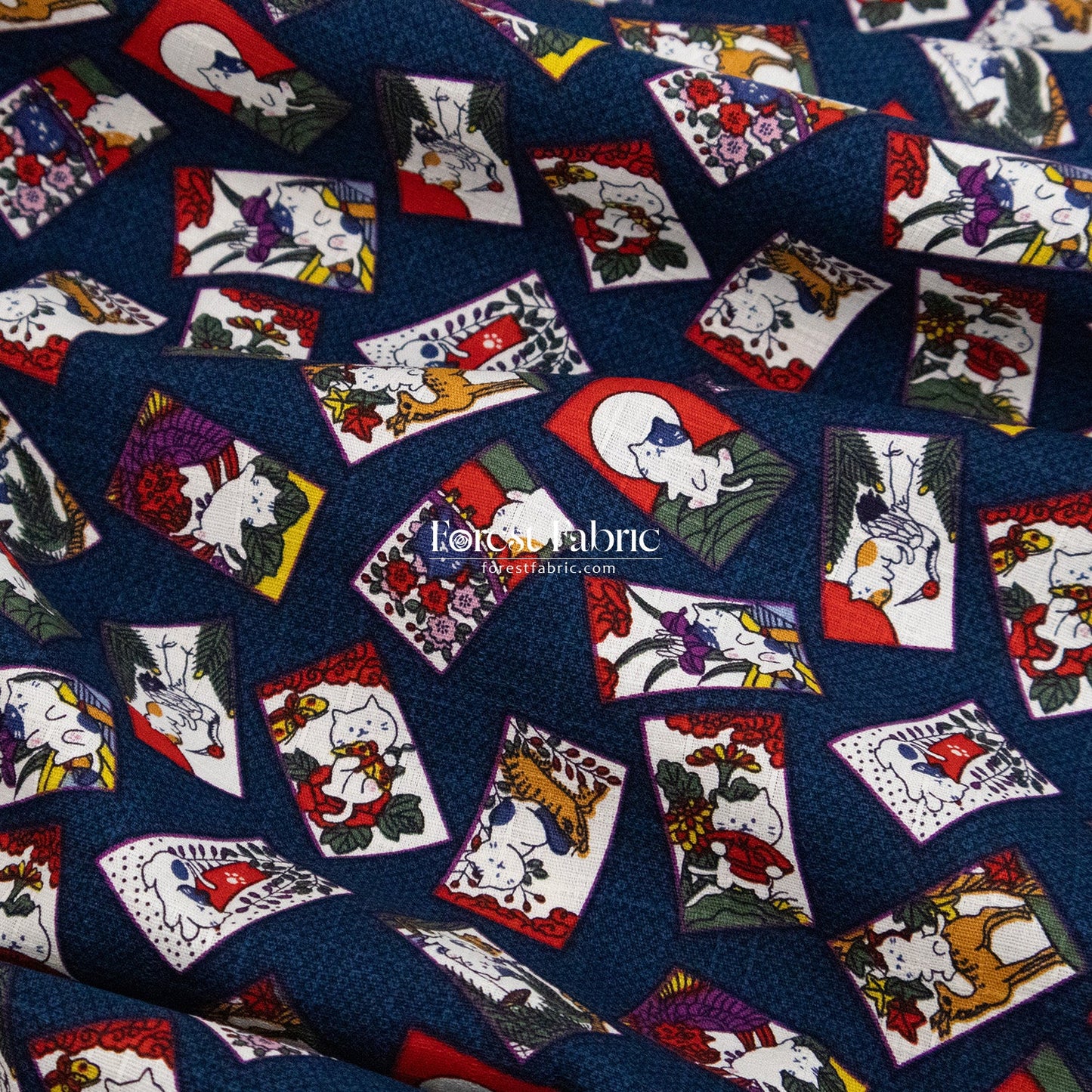 dobby - Whispers of the Card Cat fabric - FO:REST Fabric 布恩堂Liberty fabrictana lawnjapanese fabricykk zipper