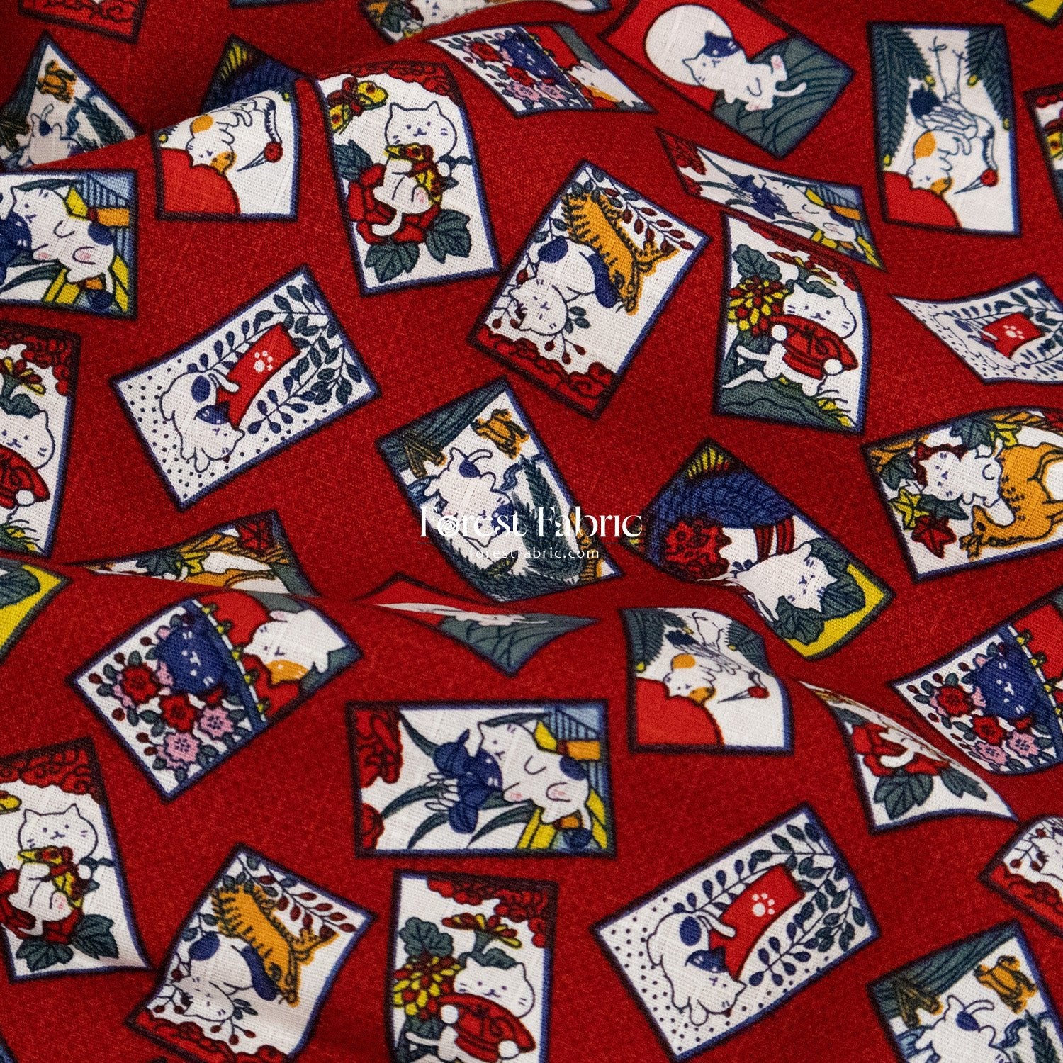 dobby - Whispers of the Card Cat fabric - FO:REST Fabric 布恩堂Liberty fabrictana lawnjapanese fabricykk zipper