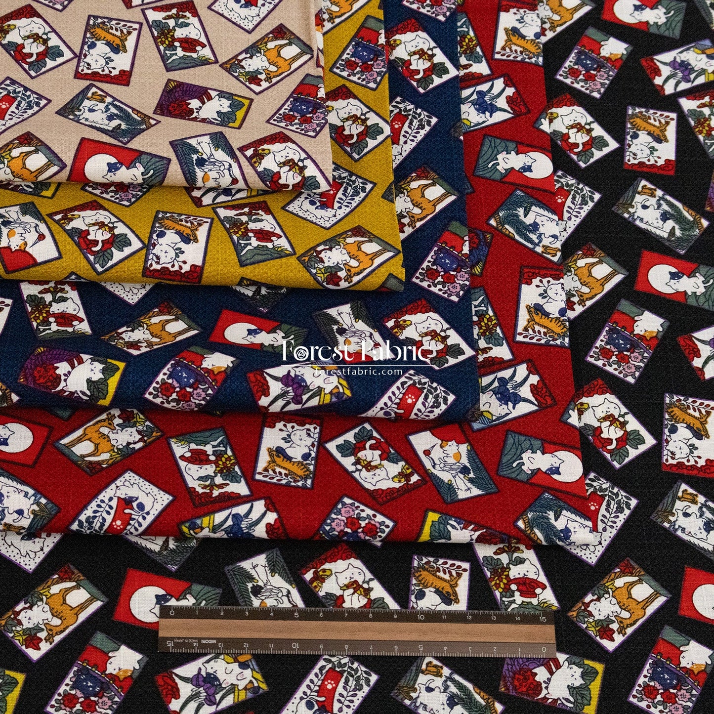 dobby - Whispers of the Card Cat fabric - FO:REST Fabric 布恩堂Liberty fabrictana lawnjapanese fabricykk zipper