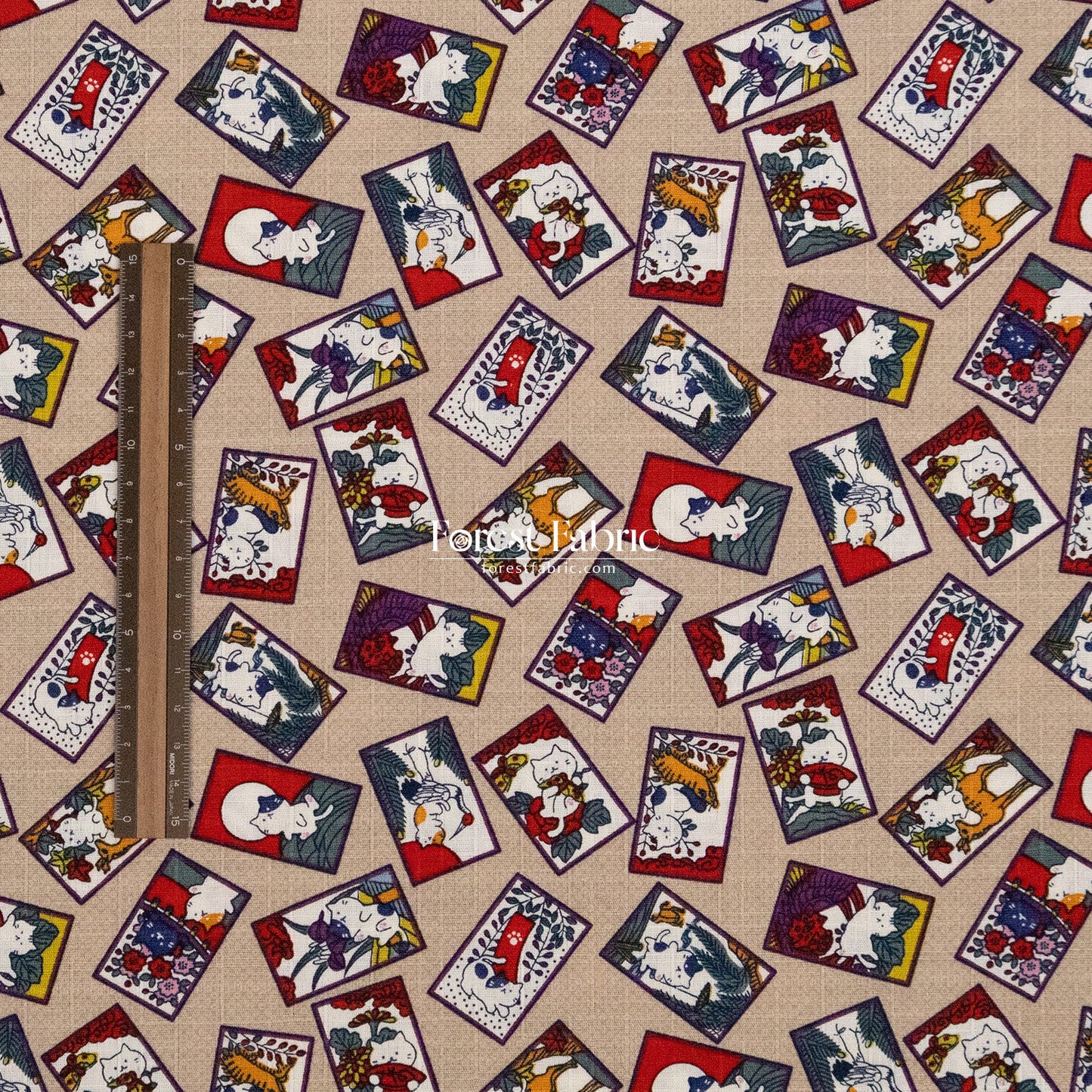 dobby - Whispers of the Card Cat fabric - FO:REST Fabric 布恩堂Liberty fabrictana lawnjapanese fabricykk zipper