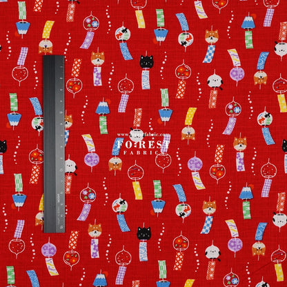 Dobby - Wind Chimes fabric - FO:REST Fabric 布恩堂Liberty fabrictana lawnjapanese fabricykk zipper