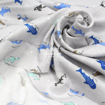 Double Gauze - Shark Fabric Gray Double