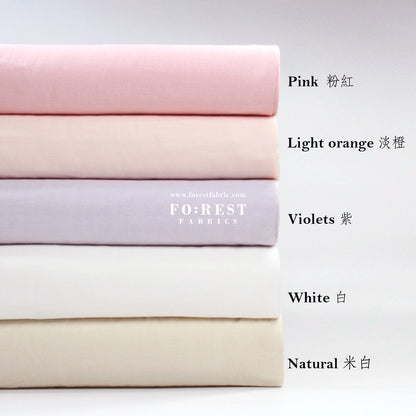Double gauze - Solid fabric 二重紗 - FO:REST Fabric 布恩堂Liberty fabrictana lawnjapanese fabricykk zipper