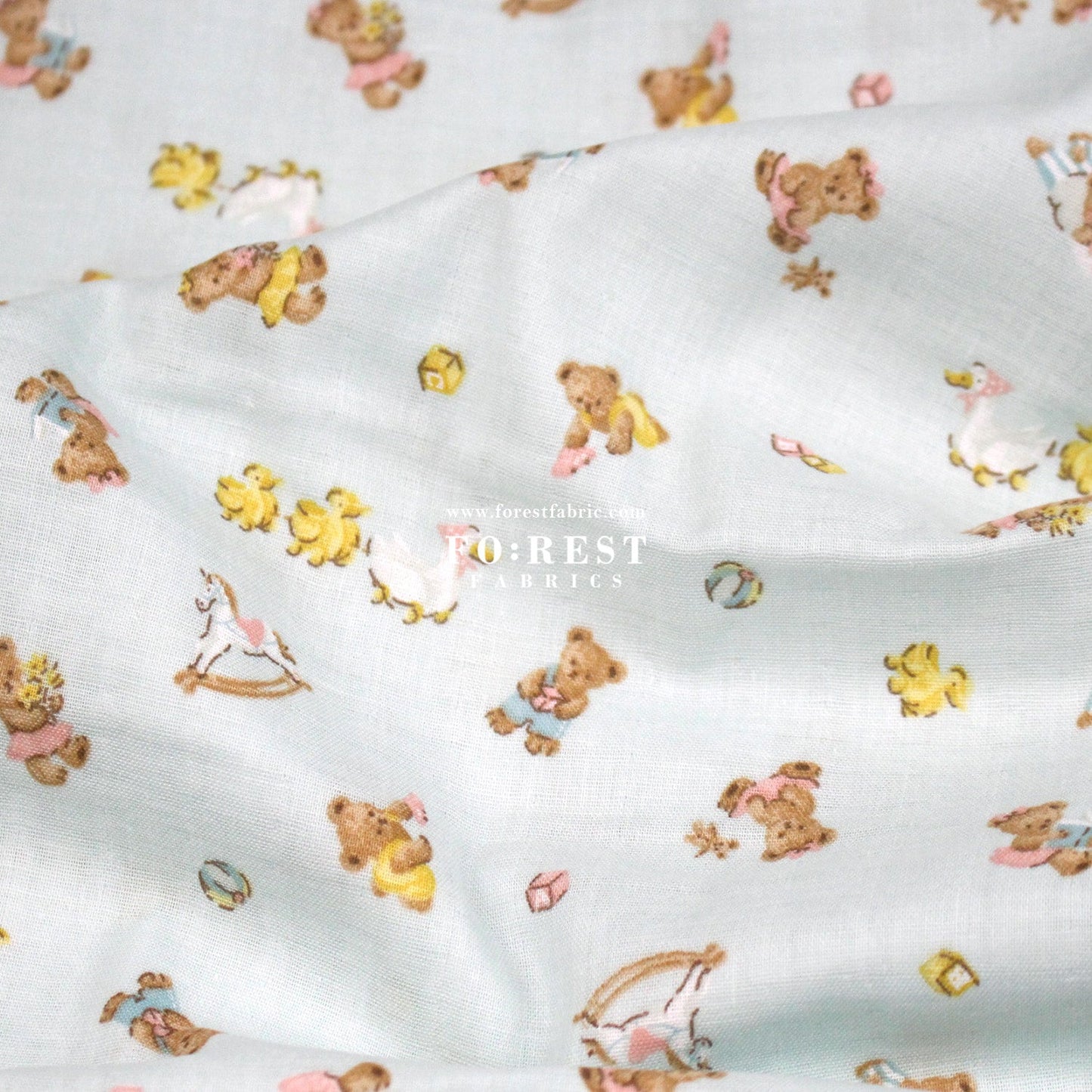Double gauze - Teddy Bear fabric - FO:REST Fabric 布恩堂Liberty fabrictana lawnjapanese fabricykk zipper