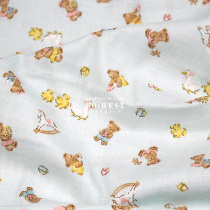 Double gauze - Teddy Bear fabric - FO:REST Fabric 布恩堂Liberty fabrictana lawnjapanese fabricykk zipper