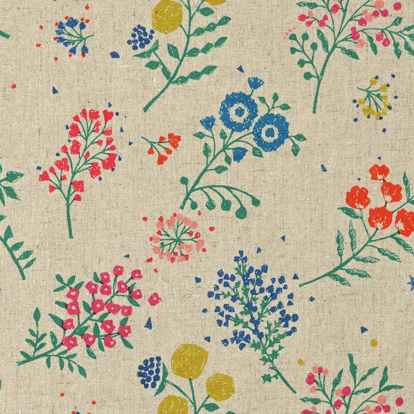 echino - cotton linen - Tiny fabric Natural - FO:REST Fabric 布恩堂Liberty fabrictana lawnjapanese fabricykk zipper