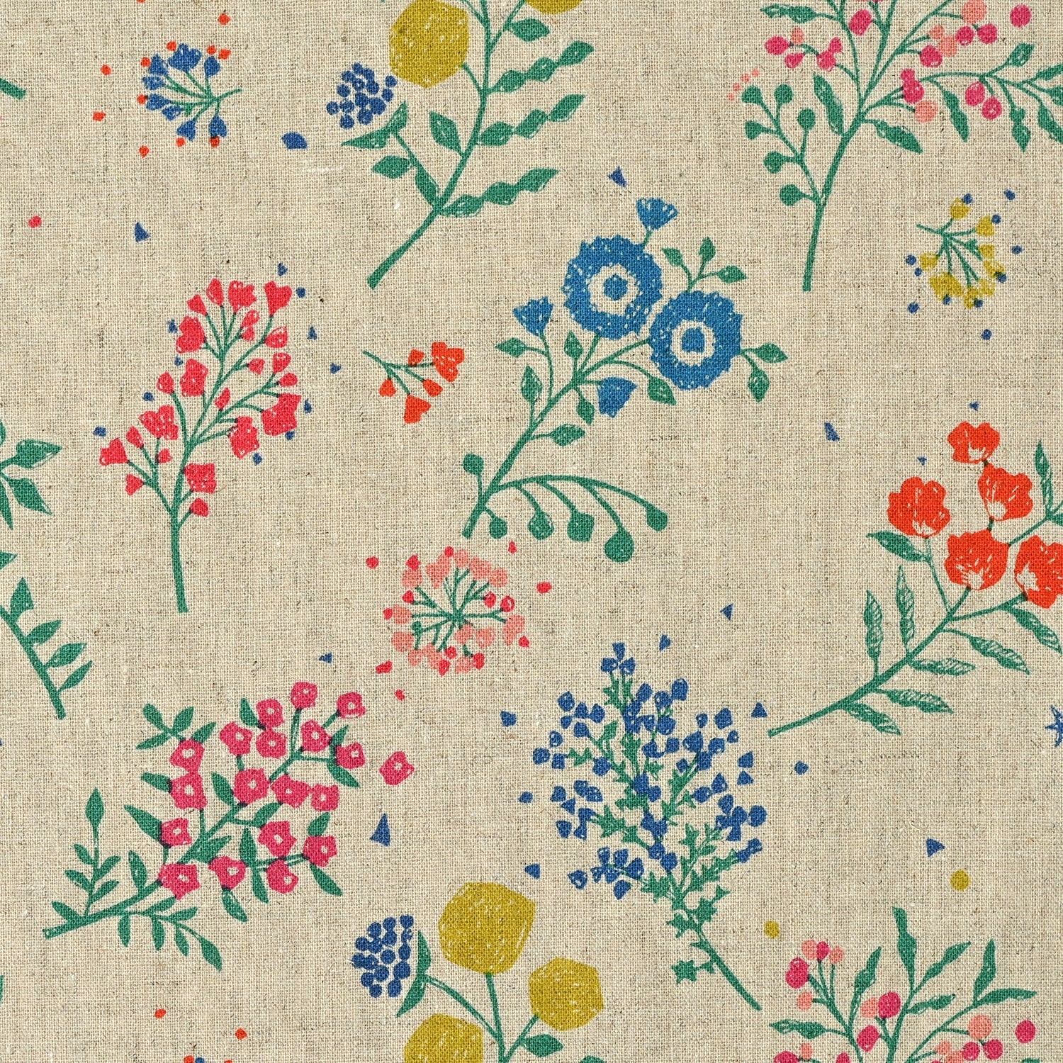 echino - cotton linen - Tiny fabric Natural - FO:REST Fabric 布恩堂Liberty fabrictana lawnjapanese fabricykk zipper