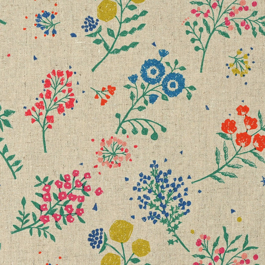 echino - cotton linen - Tiny fabric Natural - FO:REST Fabric 布恩堂Liberty fabrictana lawnjapanese fabricykk zipper