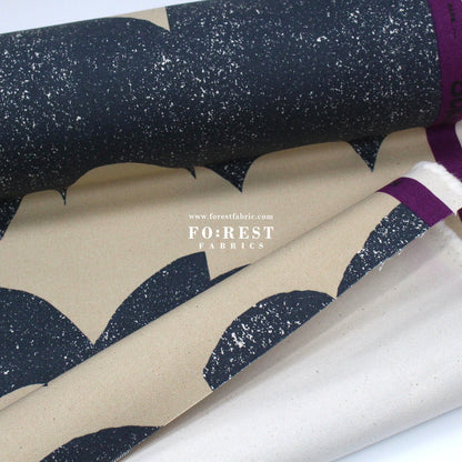 echino - No.9.5 Canvas - wave fabric Gray - FO:REST Fabric 布恩堂Liberty fabrictana lawnjapanese fabricykk zipper
