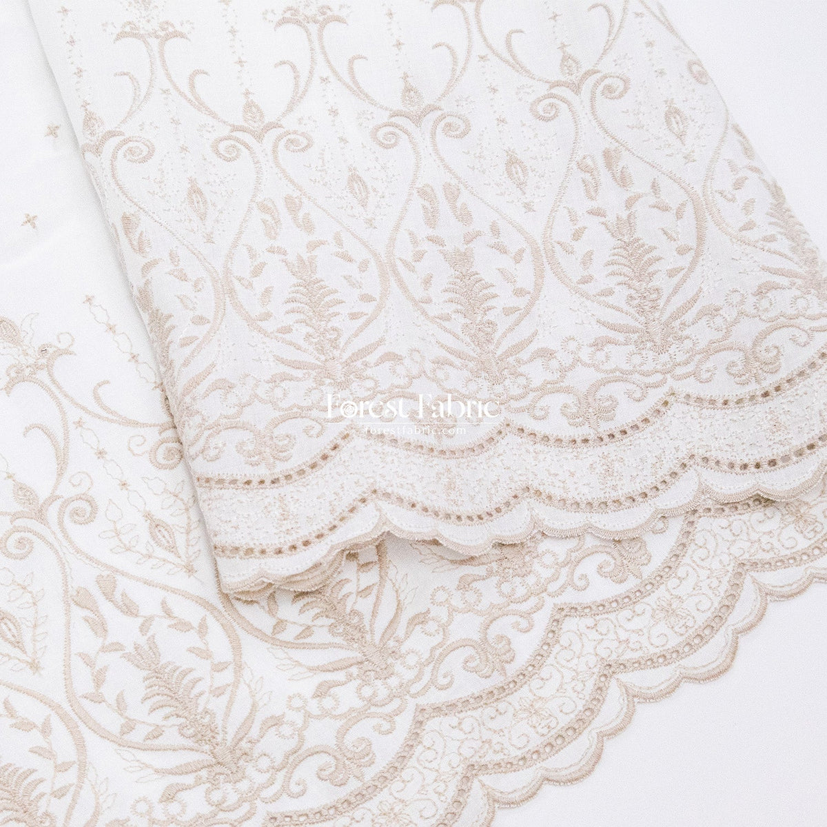 embroidery cotton - Baroque Elegance - FO:REST Fabric 布恩堂Liberty fabrictana lawnjapanese fabricykk zipper