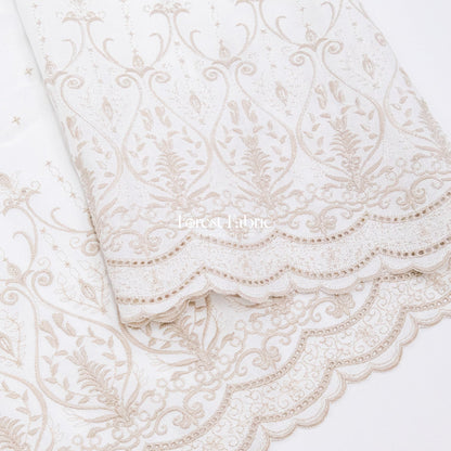 embroidery cotton - Baroque Elegance - FO:REST Fabric 布恩堂Liberty fabrictana lawnjapanese fabricykk zipper