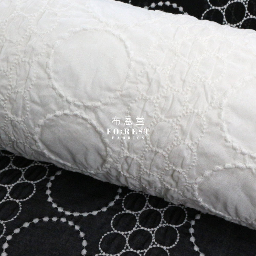 Embroidery Cotton - Circle Dot Fabric