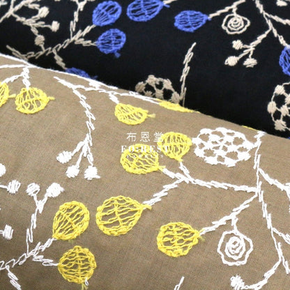 embroidery cotton - Flower - FO:REST Fabric 布恩堂Liberty fabrictana lawnjapanese fabricykk zipper