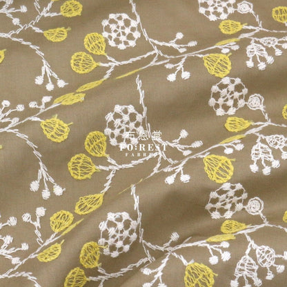 embroidery cotton - Flower - FO:REST Fabric 布恩堂Liberty fabrictana lawnjapanese fabricykk zipper