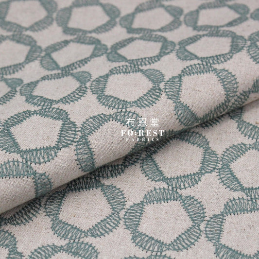 Embroidery Cotton Linen - Little Flower Natural Linen