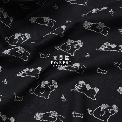 embroidery cotton - Poodle - FO:REST Fabric 布恩堂Liberty fabrictana lawnjapanese fabricykk zipper