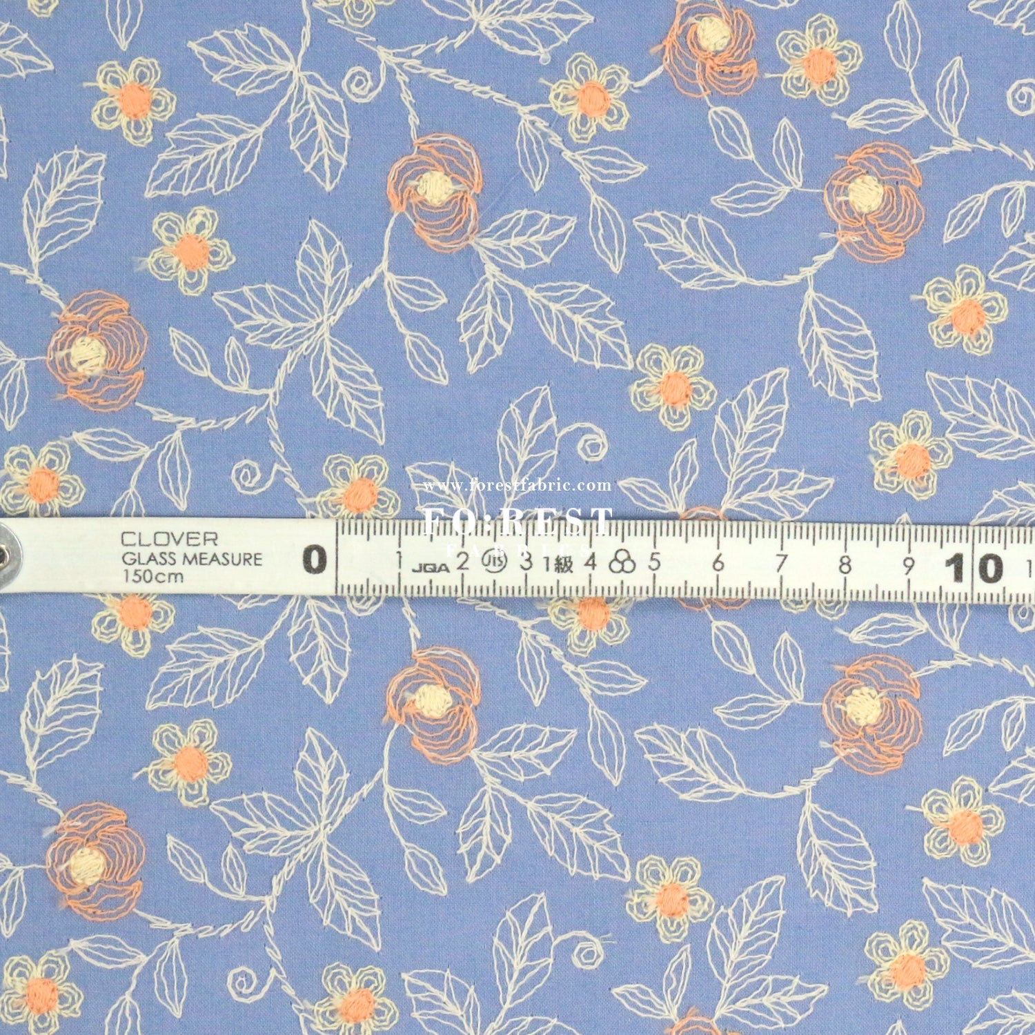 embroidery cotton - Rose Flower - FO:REST Fabric 布恩堂Liberty fabrictana lawnjapanese fabricykk zipper