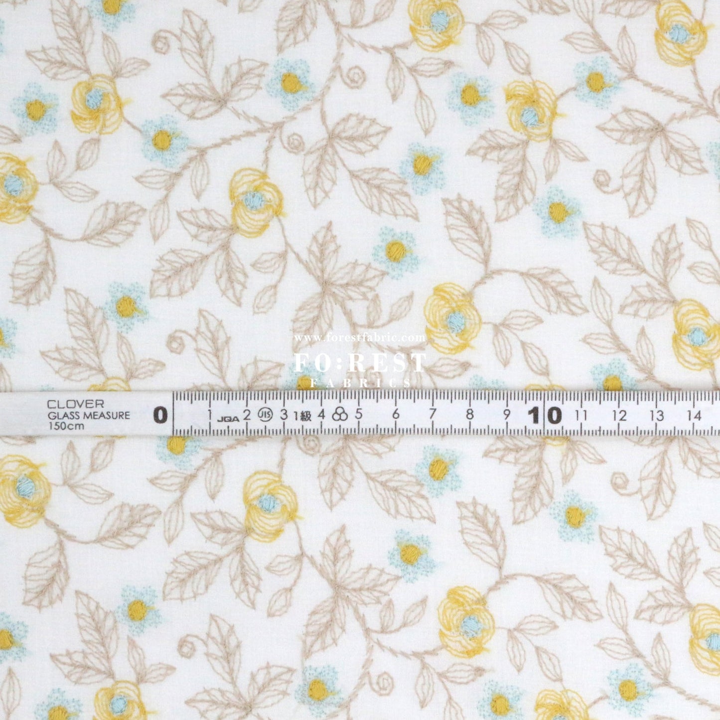 embroidery cotton - Rose Flower - FO:REST Fabric 布恩堂Liberty fabrictana lawnjapanese fabricykk zipper
