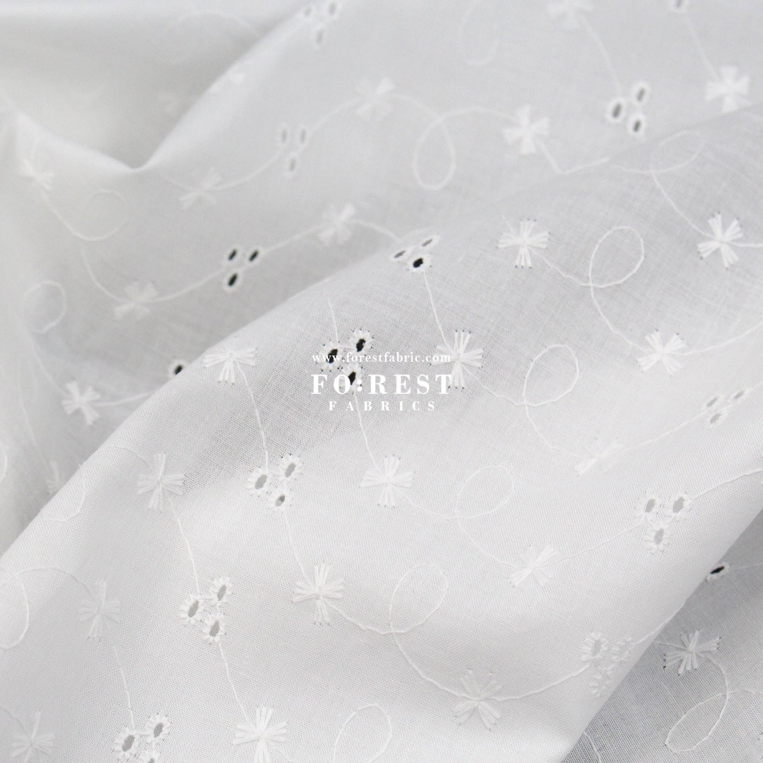 embroidery cotton - Simply flowers C - FO:REST Fabric 布恩堂Liberty fabrictana lawnjapanese fabricykk zipper