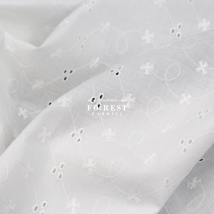 embroidery cotton - Simply flowers C - FO:REST Fabric 布恩堂Liberty fabrictana lawnjapanese fabricykk zipper