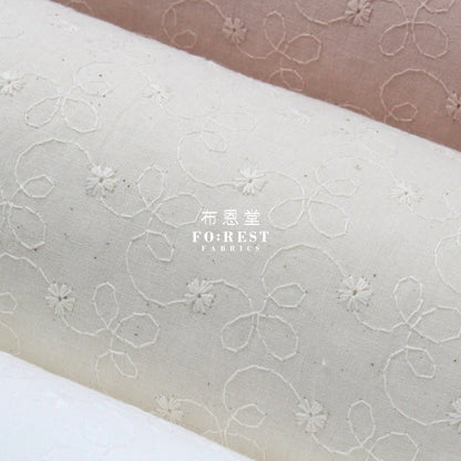 embroidery cotton - Simply flowers - FO:REST Fabric 布恩堂Liberty fabrictana lawnjapanese fabricykk zipper