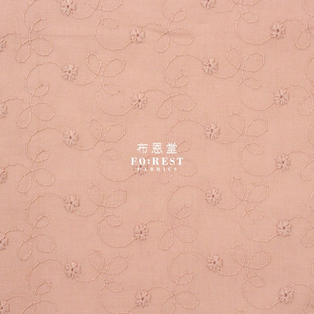 embroidery cotton - Simply flowers - FO:REST Fabric 布恩堂Liberty fabrictana lawnjapanese fabricykk zipper