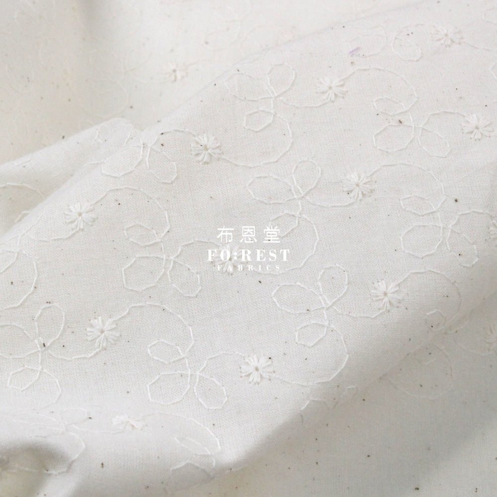 embroidery cotton - Simply flowers - FO:REST Fabric 布恩堂Liberty fabrictana lawnjapanese fabricykk zipper