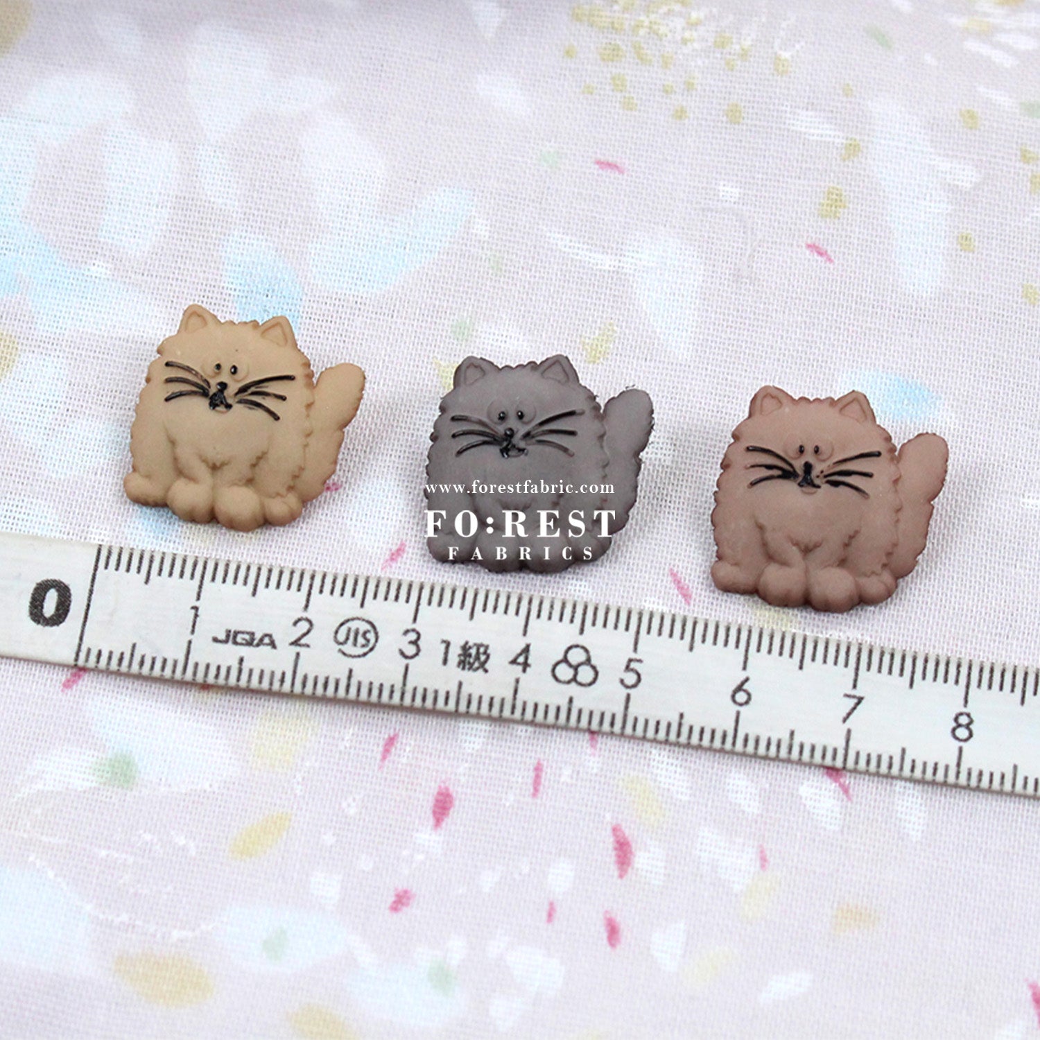 Fat cat Buttons - FO:REST Fabric 布恩堂Liberty fabrictana lawnjapanese fabricykk zipper