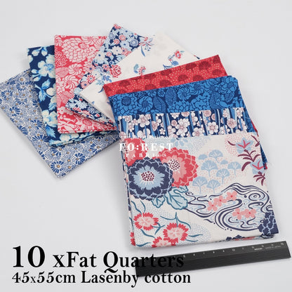 Fat Quarter Bundle Quilting Liberty Arthurs Garden - FO:REST Fabric 布恩堂Liberty fabrictana lawnjapanese fabricykk zipper
