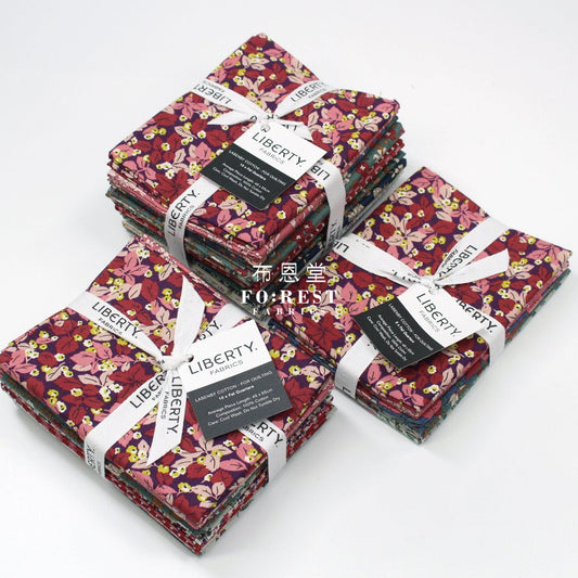 Fat Quarter Bundle Quilting Liberty Autumn Berries SET - FO:REST Fabric 布恩堂Liberty fabrictana lawnjapanese fabricykk zipper