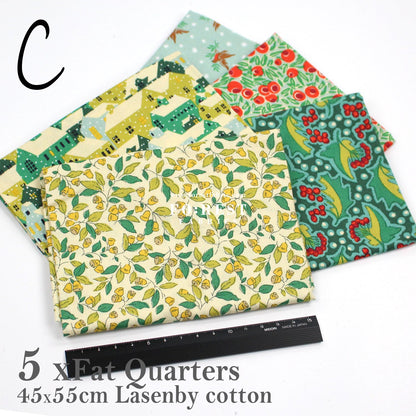 Fat Quarter Bundle Quilting Liberty Festive Fair Christmas SET - FO:REST Fabric 布恩堂Liberty fabrictana lawnjapanese fabricykk zipper