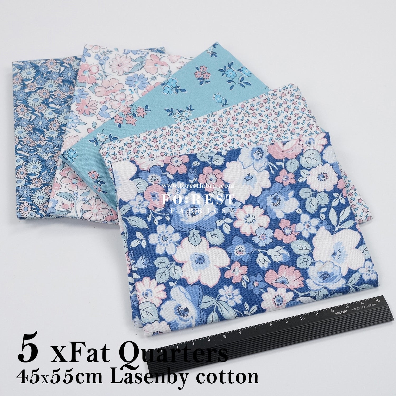 Fat Quarter Bundle Quilting Liberty Heirloom - FO:REST Fabric 布恩堂Liberty fabrictana lawnjapanese fabricykk zipper
