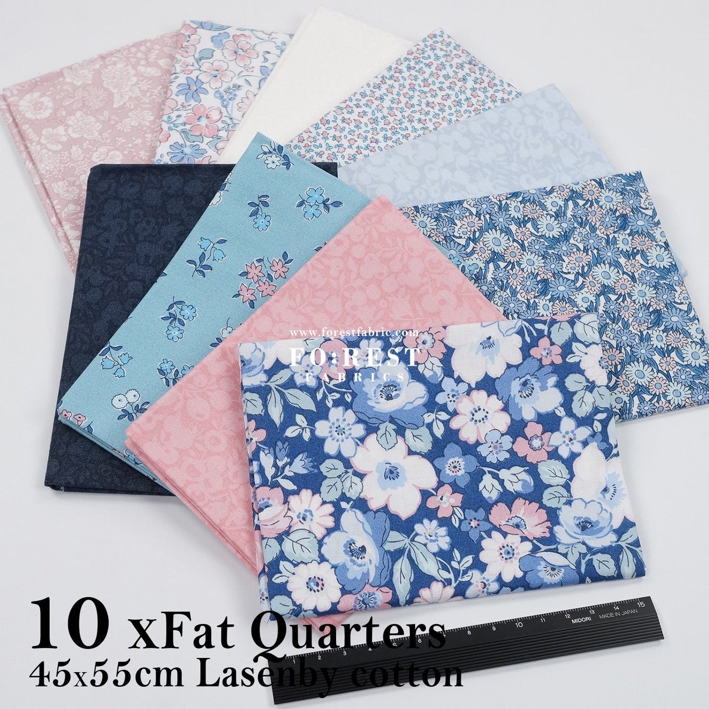 Fat Quarter Bundle Quilting Liberty Heirloom - FO:REST Fabric 布恩堂Liberty fabrictana lawnjapanese fabricykk zipper