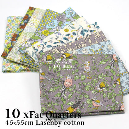 Fat Quarter Bundle Quilting Liberty Misty Morning SET - FO:REST Fabric 布恩堂Liberty fabrictana lawnjapanese fabricykk zipper
