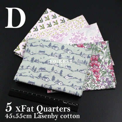 Fat Quarter Bundle Quilting Liberty Postcard from the Highlands SET - FO:REST Fabric 布恩堂Liberty fabrictana lawnjapanese fabricykk zipper