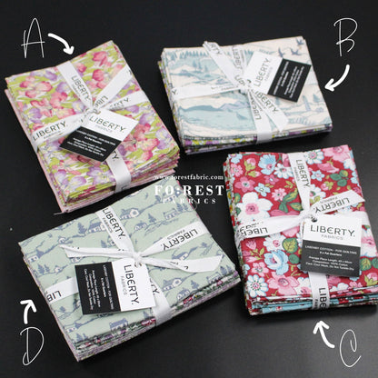 Fat Quarter Bundle Quilting Liberty Postcard from the Highlands SET - FO:REST Fabric 布恩堂Liberty fabrictana lawnjapanese fabricykk zipper