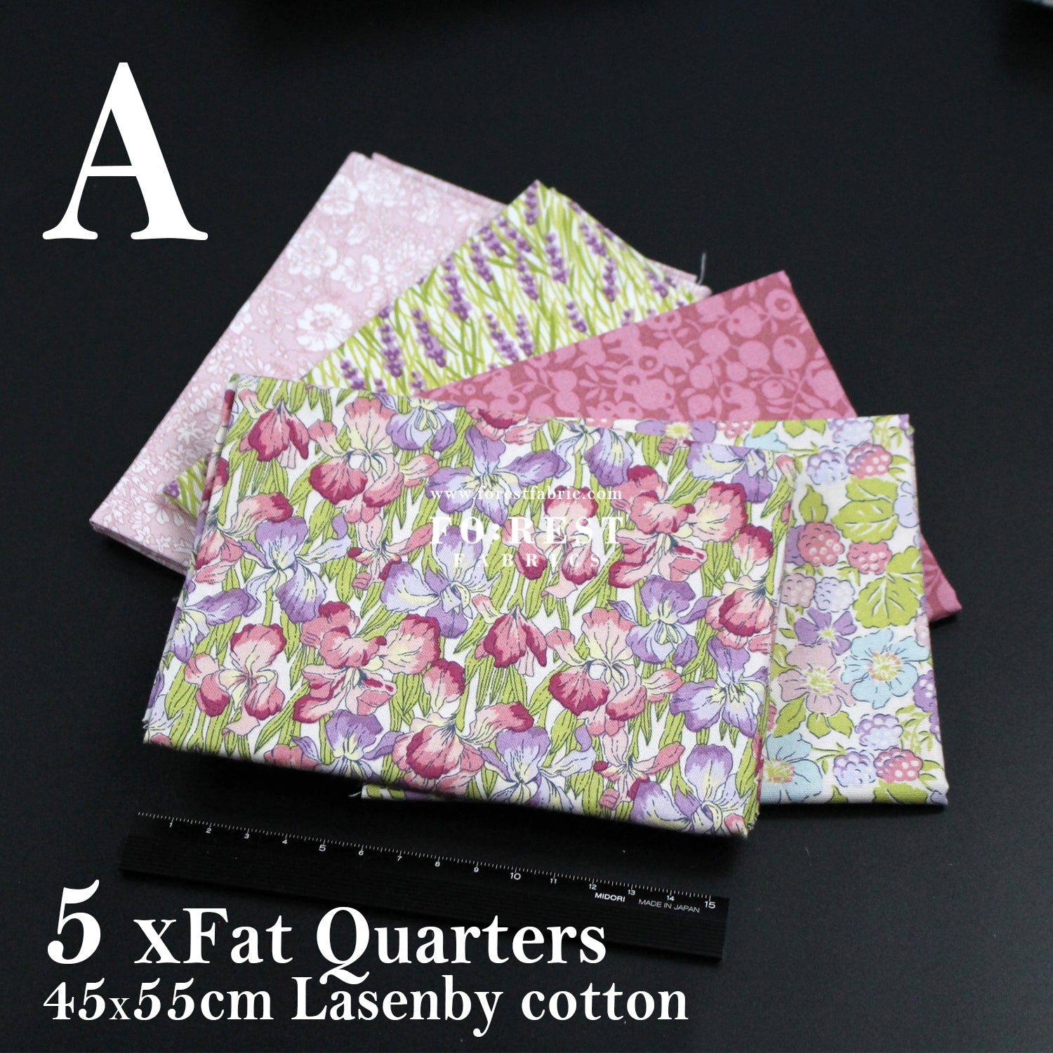 Fat Quarter Bundle Quilting Liberty Postcard from the Highlands SET - FO:REST Fabric 布恩堂Liberty fabrictana lawnjapanese fabricykk zipper