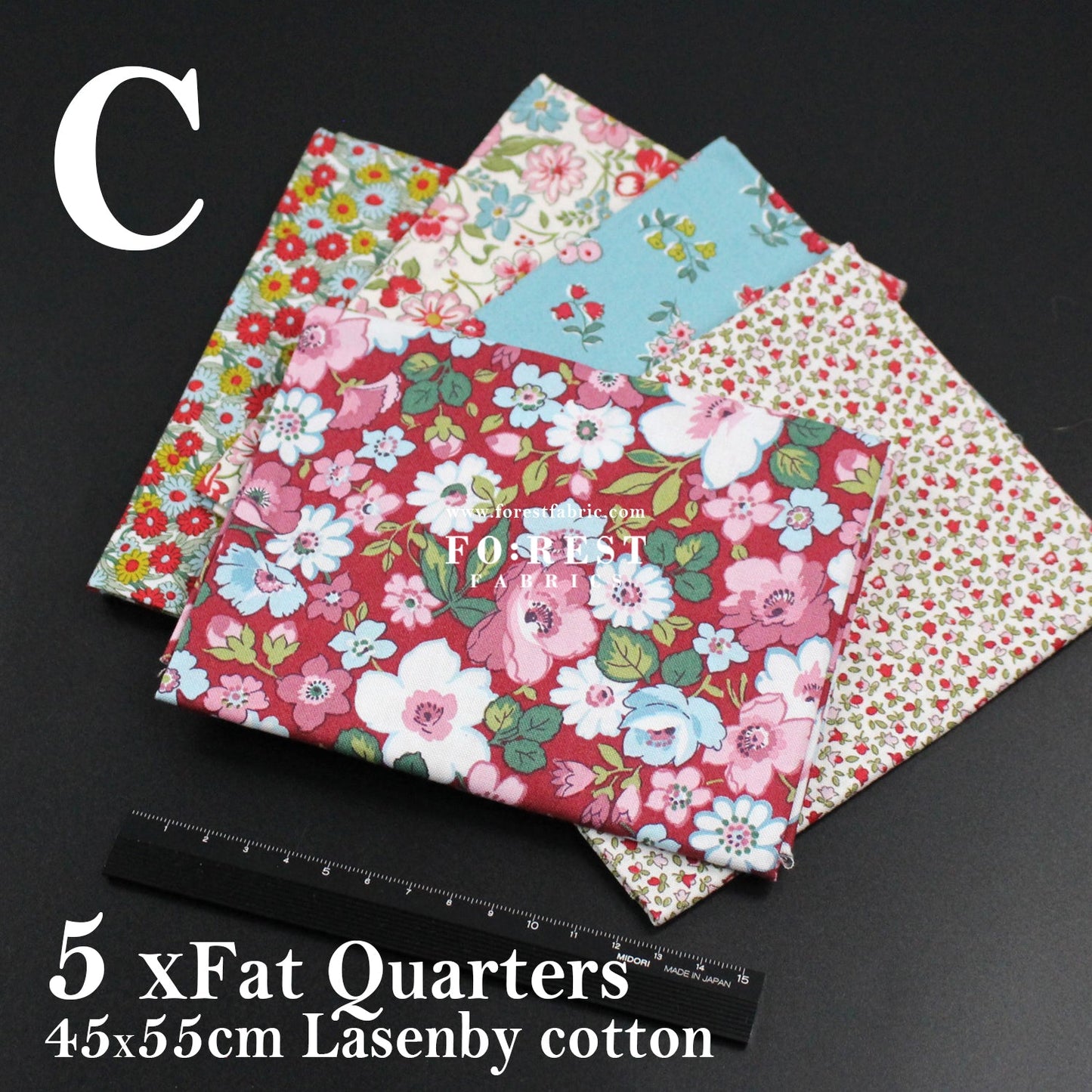 Fat Quarter Bundle Quilting Liberty Postcard from the Highlands SET - FO:REST Fabric 布恩堂Liberty fabrictana lawnjapanese fabricykk zipper